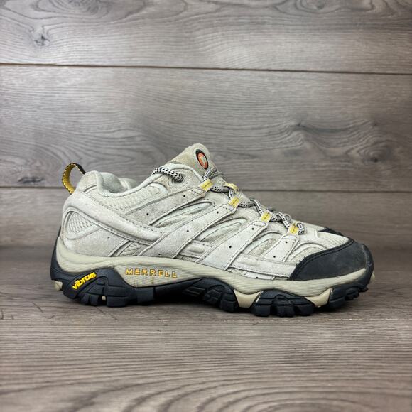Merrell Moab 2 Vent Hiking Shoes Womens 7.5 Beige Outdoor Walking Trail Sneakers - Picture 4 of 16